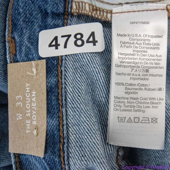 NEW Madewell The Slouchy Boyjean Rosewell Wash, 33 - Picture 15 of 16